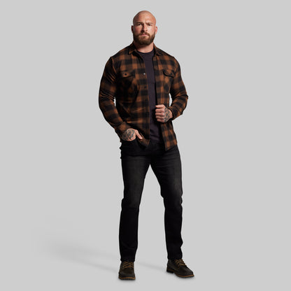 Woodsman Stretchy Flannel (Coyote Brown/Black)