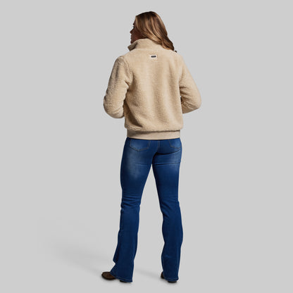 Women's All Season Sherpa Full Zip (Oatmeal)