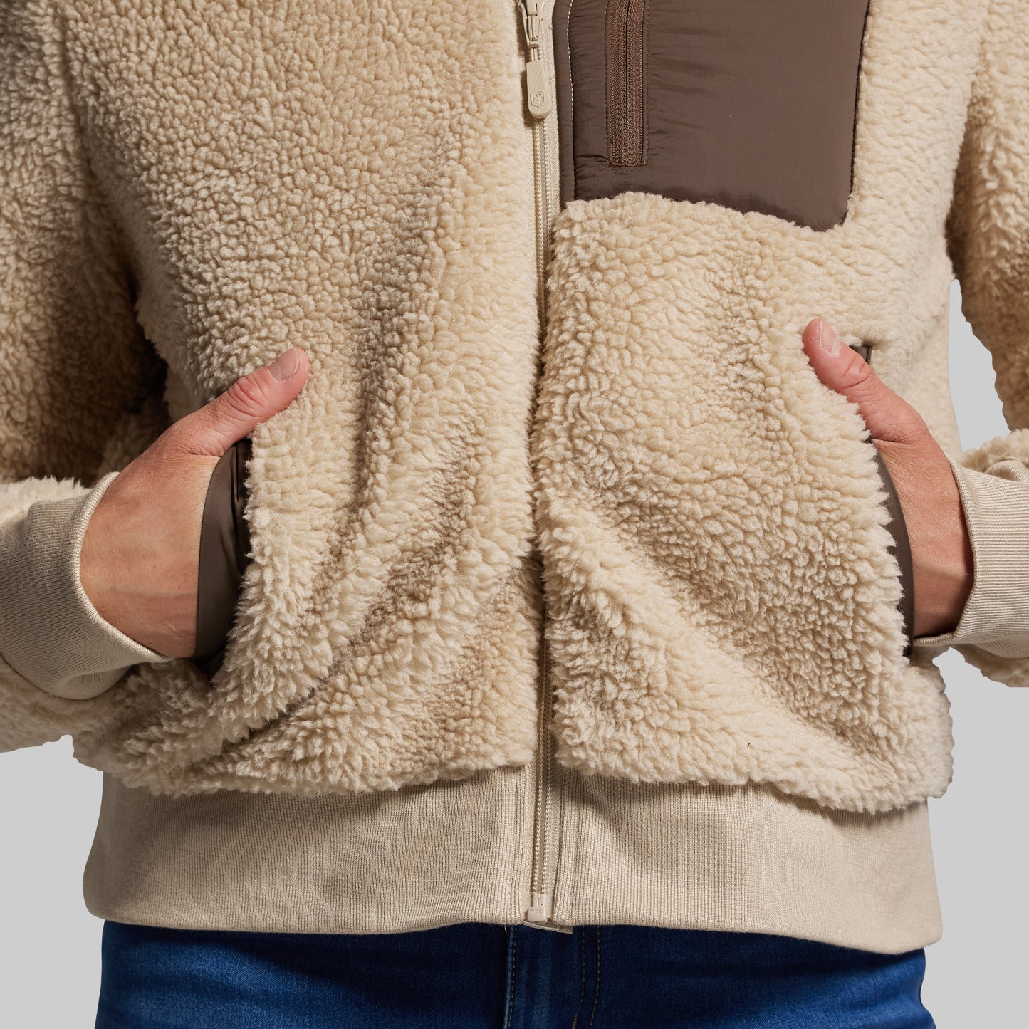 Women's All Season Sherpa Full Zip (Oatmeal)