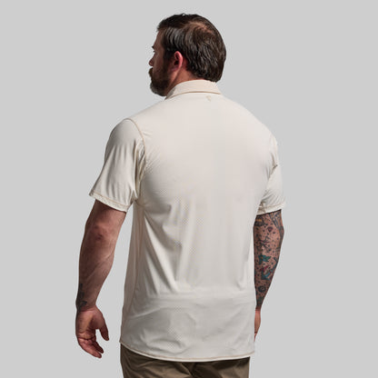 Men's Tek Polo (Oatmeal Check)