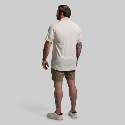 Men's Tek Polo (Oatmeal Check)