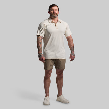 Men's Tek Polo (Oatmeal Check)