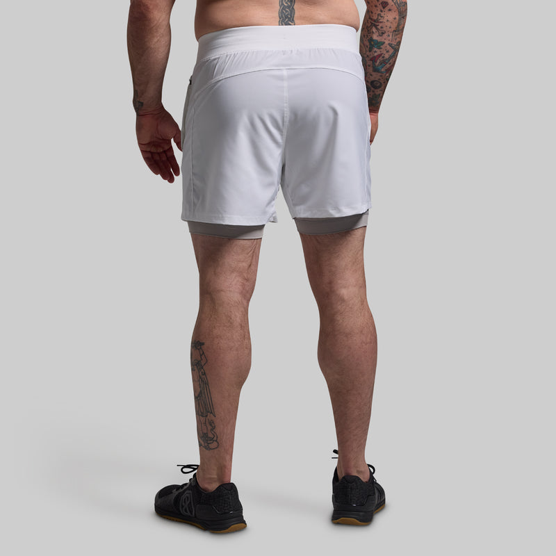 Versatile Short w/ Compression 5" (White)
