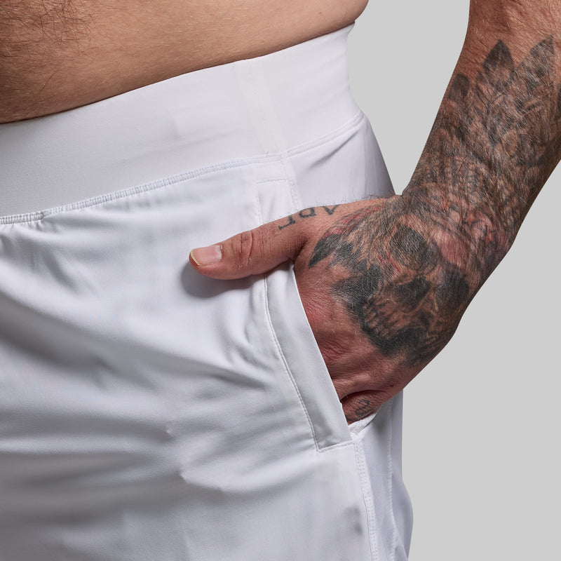 Versatile Short w/ Compression 5" (White)