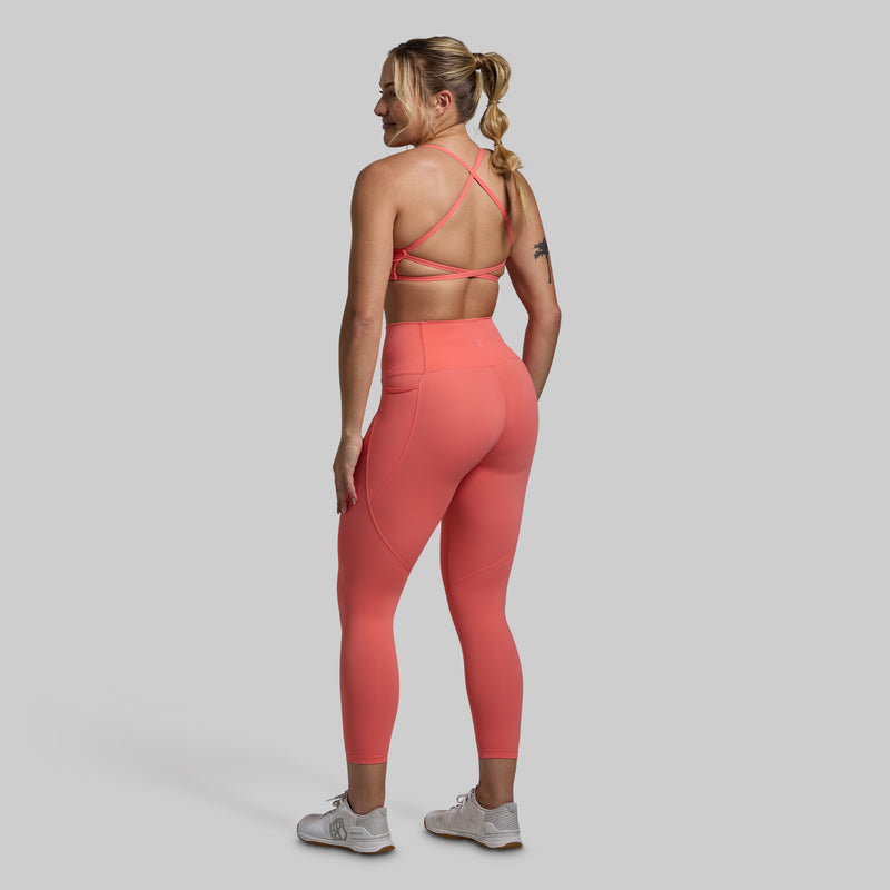 Serenity Sports Bra (Hot Peach)