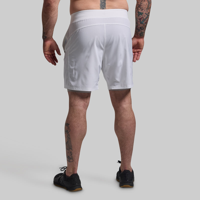 Versatile Short w/ Compression 7" (White)