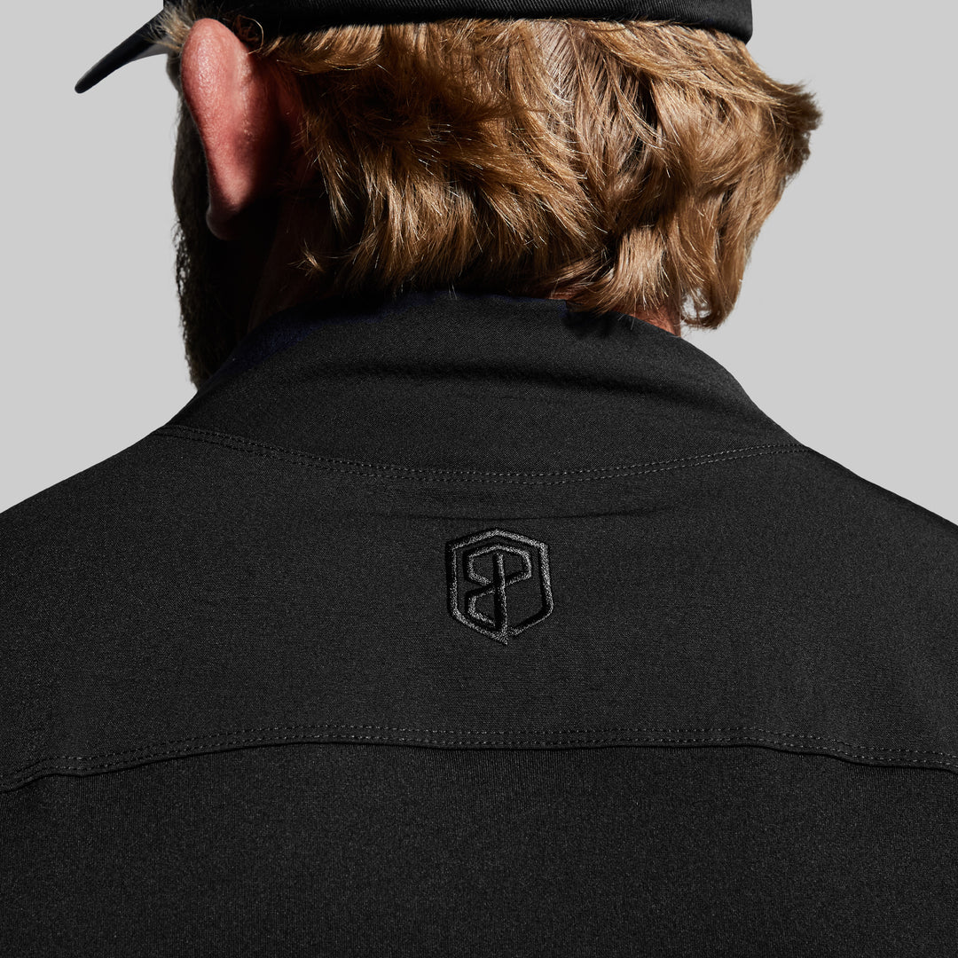 Op Top | Men's Op Shirt w/ Zippered Arm Pockets - Black