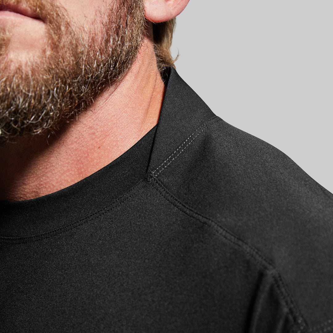 Op Top | Men's Op Shirt w/ Zippered Arm Pockets - Black