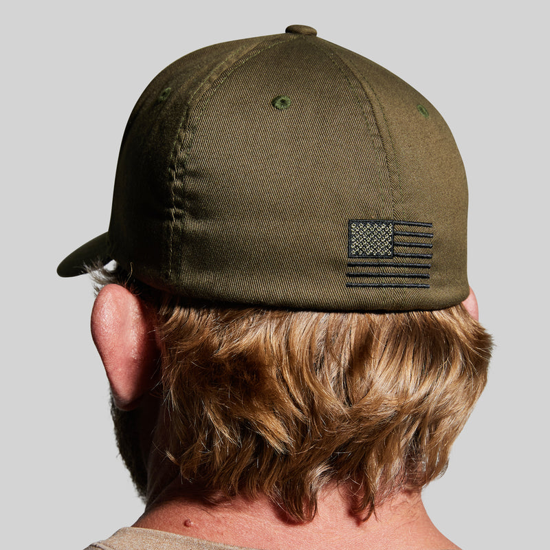 Tactical Green Flexfit Hat | OD Green Baseball Cap | Born Primitive