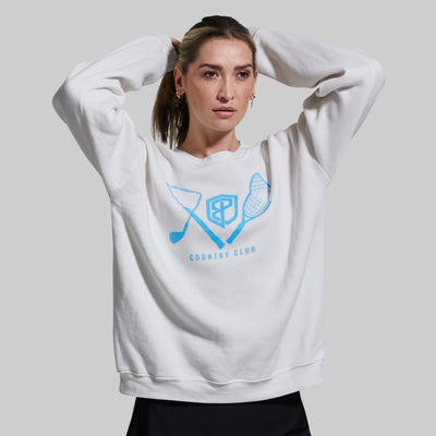 Women's Oversized Crew (Natural--Country Club Edition)