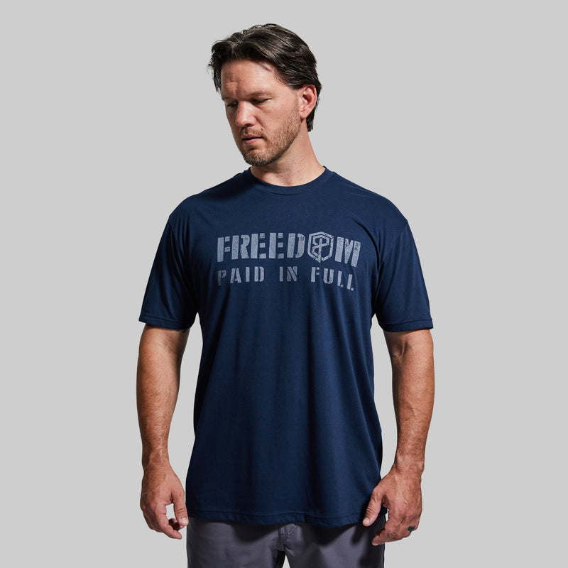 Freedom Paid In Full T-Shirt (Navy)