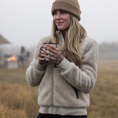 Women's All Season Sherpa Full Zip (Oatmeal)