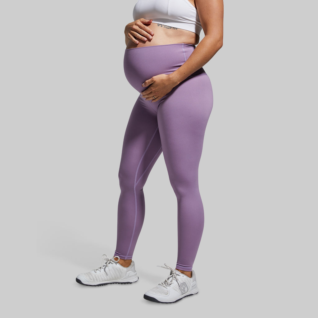 Women's Purple Maternity Workout Leggings