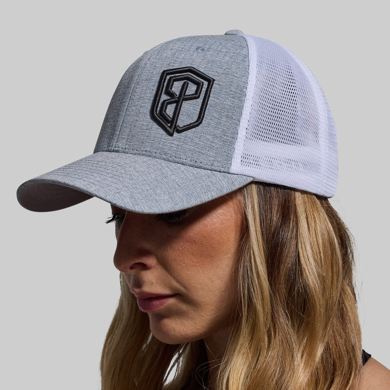 BP Two-Tone Trucker Hat (Silver/White)