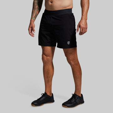 Versatile Short w/ Compression 7" (Black): front fit with black shoes.