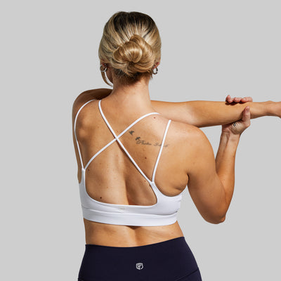 Exhale Sports Bra (White)