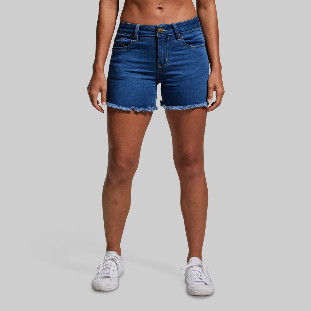 Medium Wash Jean Shorts | Mid Wash Denim Shorts – Born Primitive