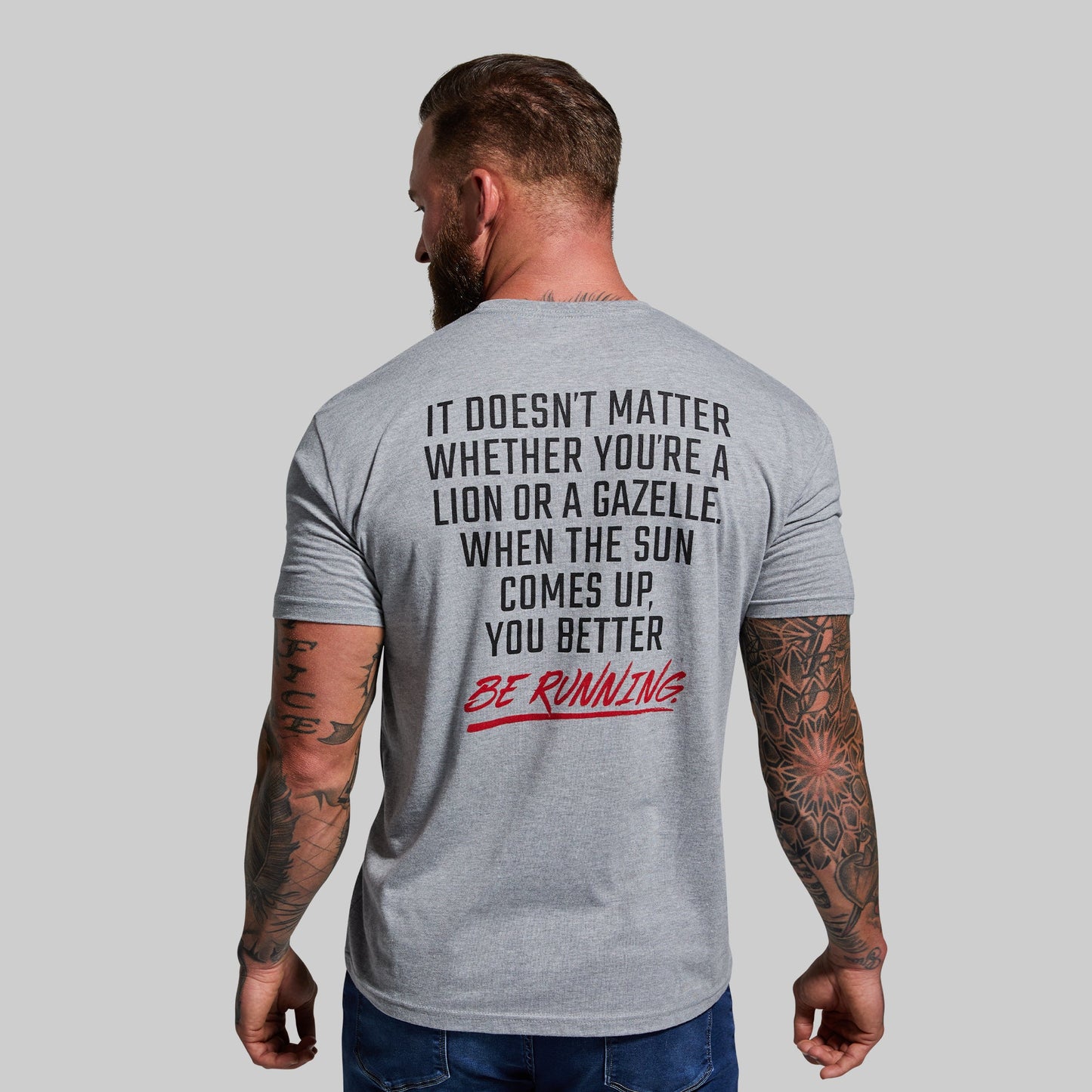 Modern Savage Tee (Heather Grey)