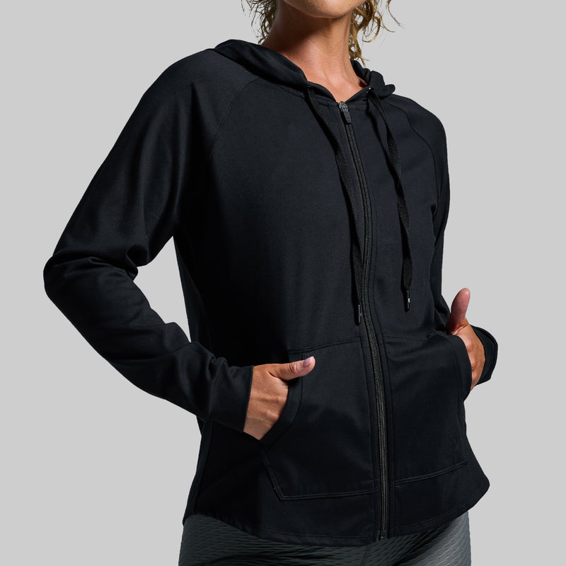 Weekender Zip Up Hoodie (Black)