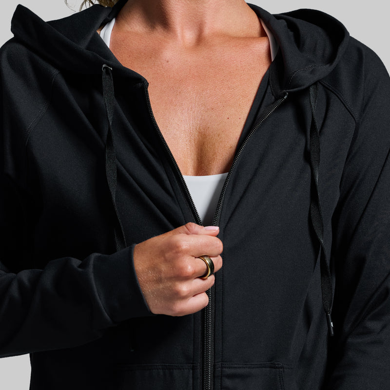 Weekender Zip Up Hoodie (Black)