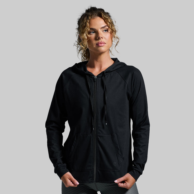 Weekender Zip Up Hoodie (Black)