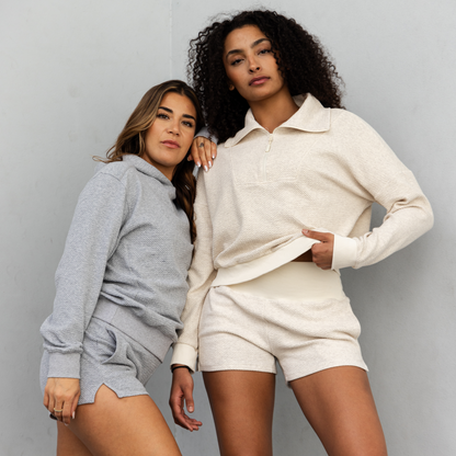 Women's Revive Cloud Short Set (Heather Oatmeal)