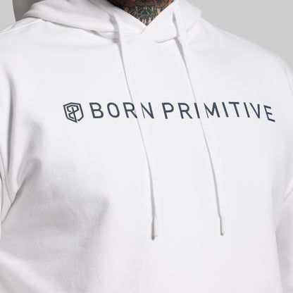 BP Classic Men's Unmatched Hoodie (White)