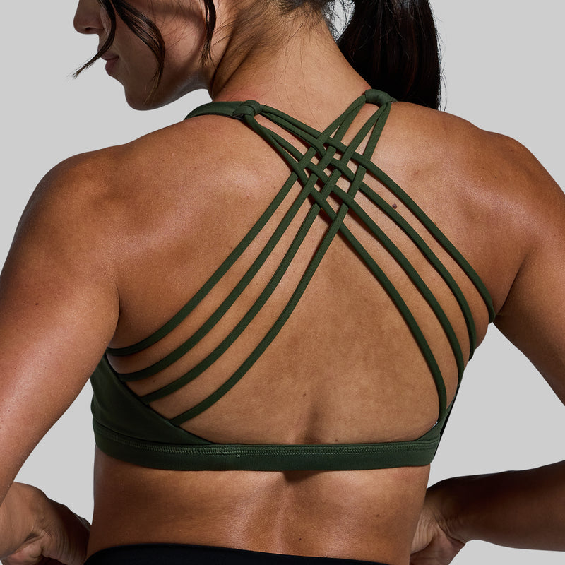 Vitality Sports Bra (Tactical Green)