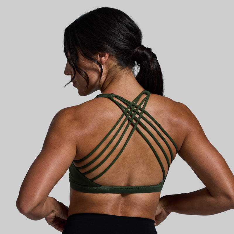 Vitality Sports Bra (Tactical Green)