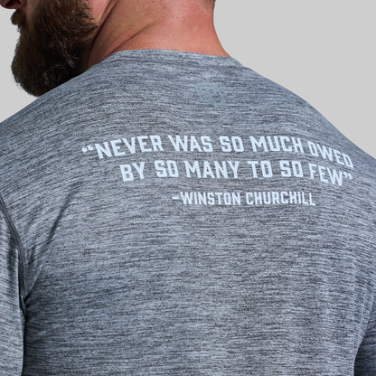 BDF Churchill Athleisure Tee (Heather Grey)