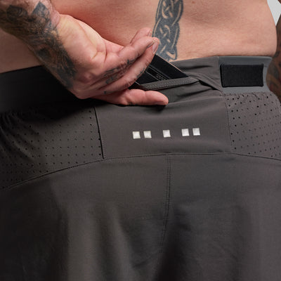 Men's Endurance Short w/ Compression (Gunmetal)