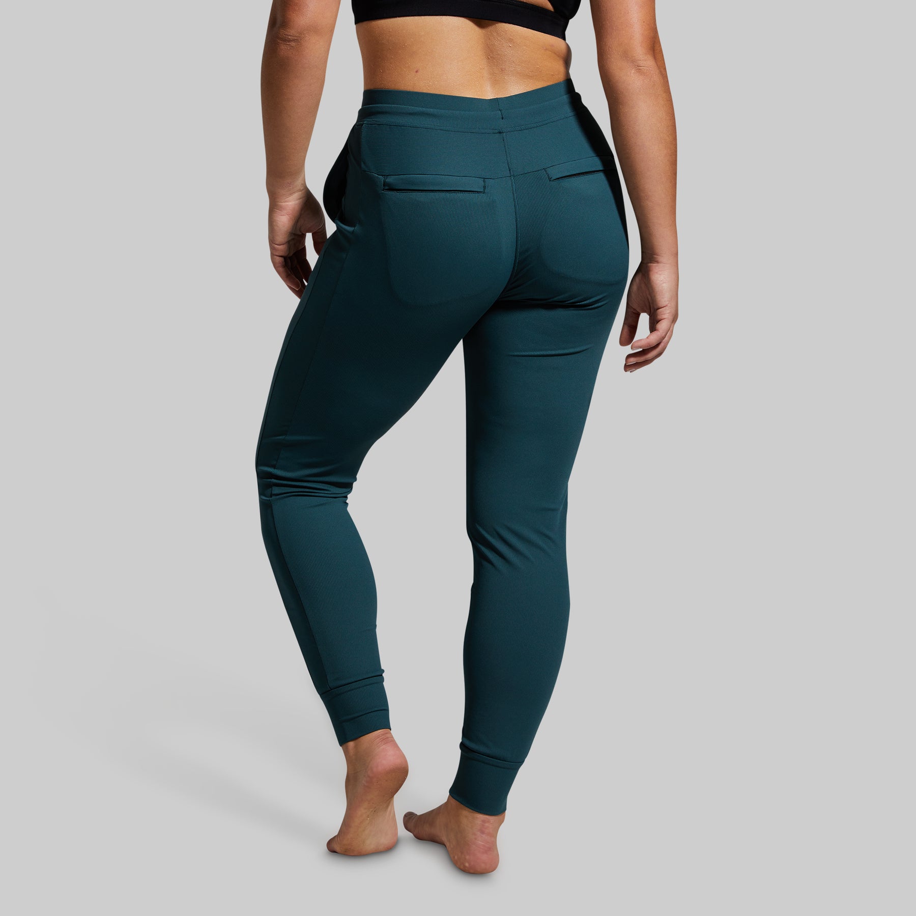 Women's Teal Joggers  Joggers with Zip Pockets – Born Primitive