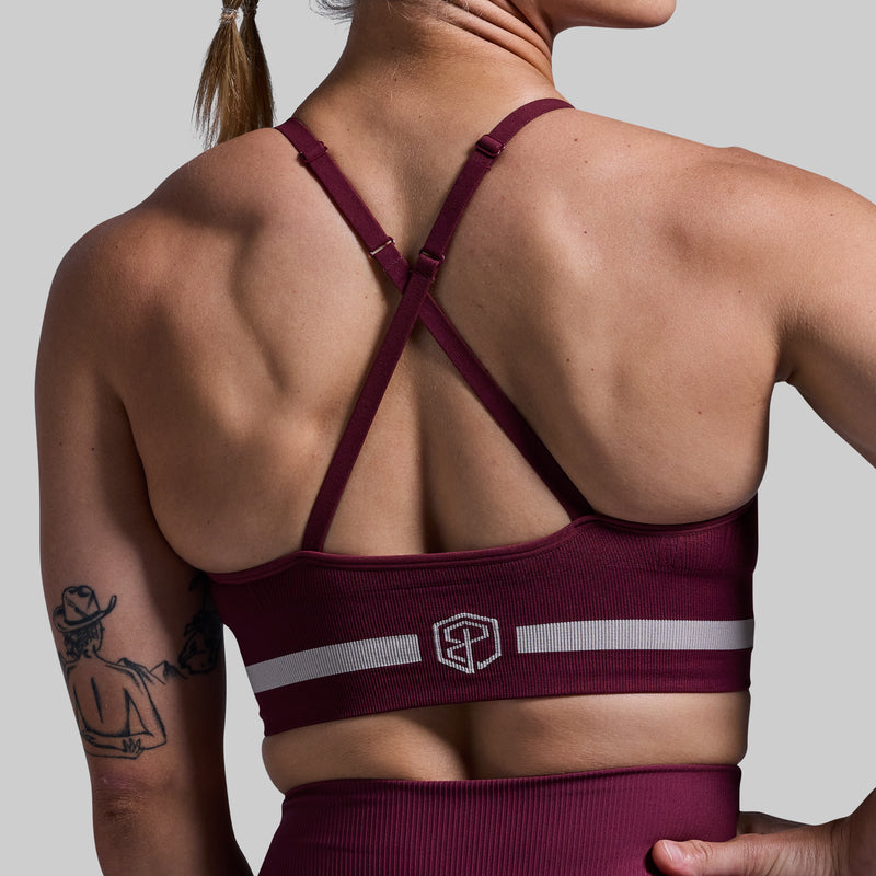 Level Up Sports Bra (Garnet)