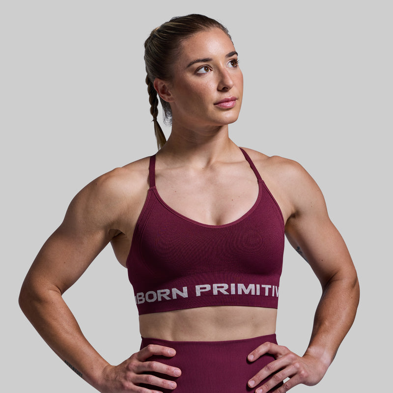 Level Up Sports Bra (Garnet)