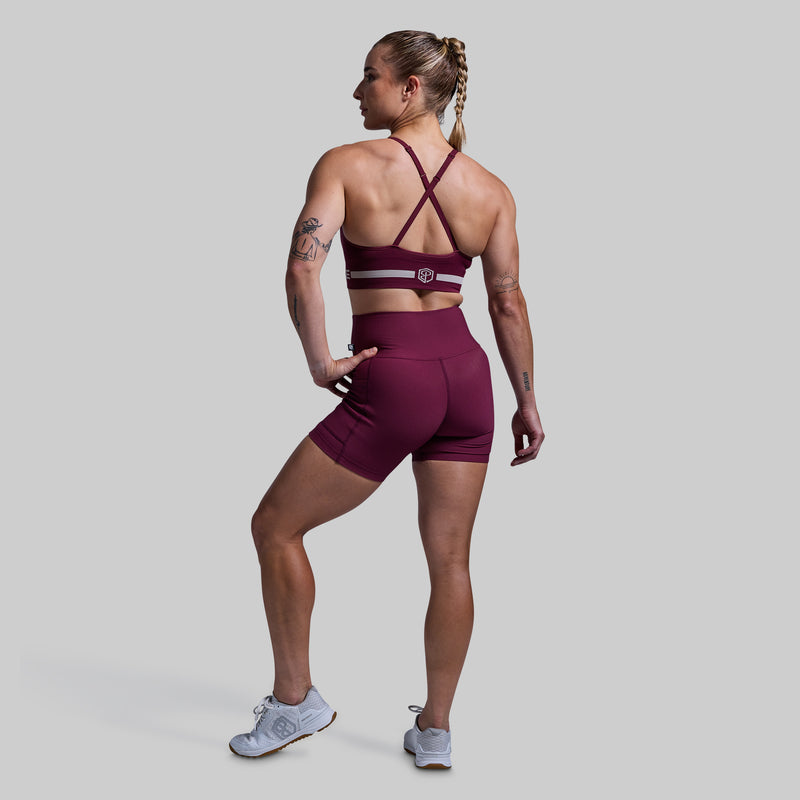 Level Up Sports Bra (Garnet)