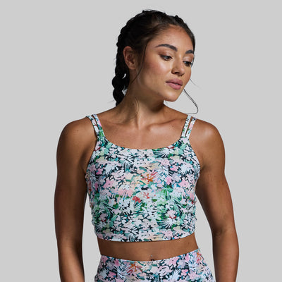 Don't Get It Twisted Sports Bra (Floral Spice)