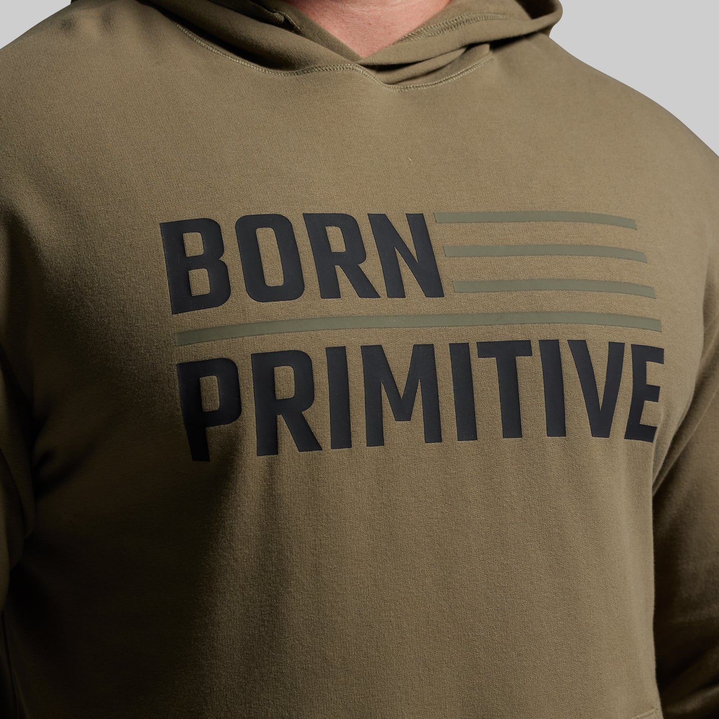 BP Flag Men's Unmatched Hoodie (OD Green)