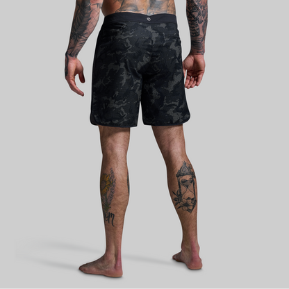 Island Short 8" (Halftone Muted Woodland)