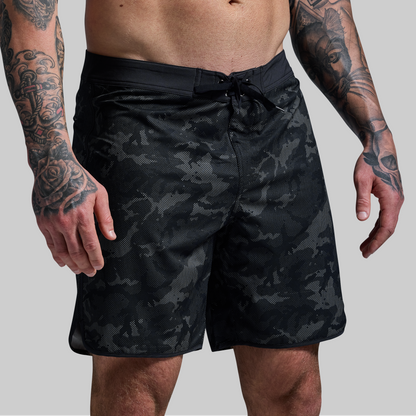 Island Short 8" (Halftone Muted Woodland)