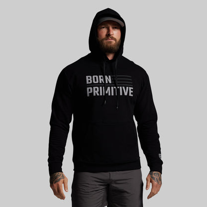 BP Flag Men's Unmatched Hoodie (Black)