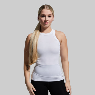 Day to Day Ribbed Tank (White)