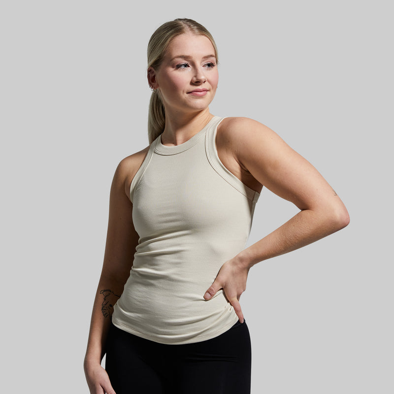 Day to Day Ribbed Tank (Oatmeal)