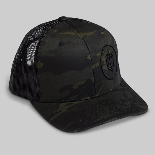 Tactical Trucker Hat (Black Multicam)