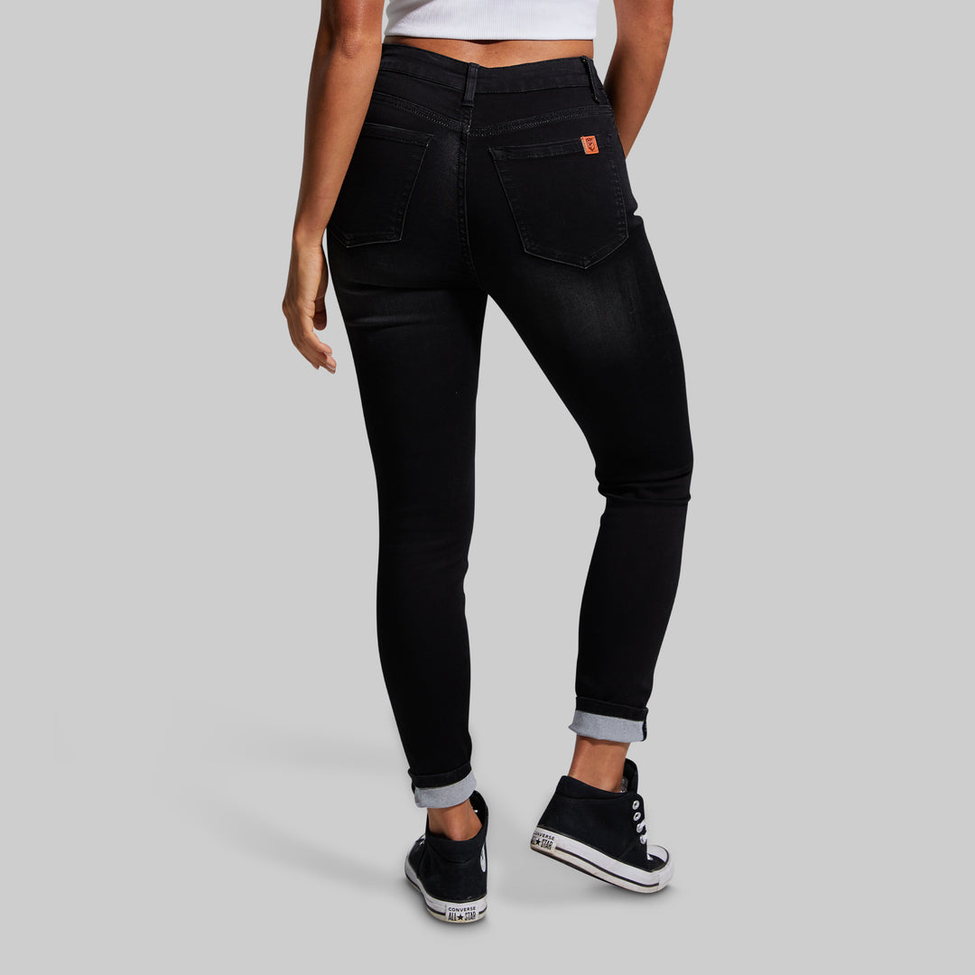 Black Stretchy Jeans | Black High Waisted Skinny Jeans
