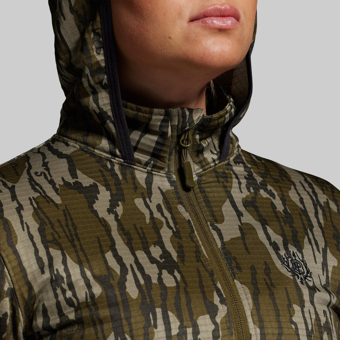 Women's Quiver Half Zip Hoodie 2.0 (Mossy Oak® Original Bottomland®)
