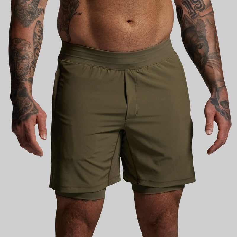 Versatile Short w/ Compression 7" (OD Green)