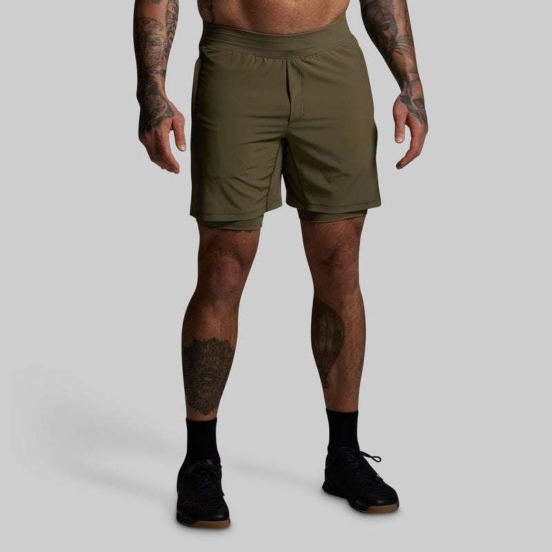 Versatile Short w/ Compression 7" (OD Green)