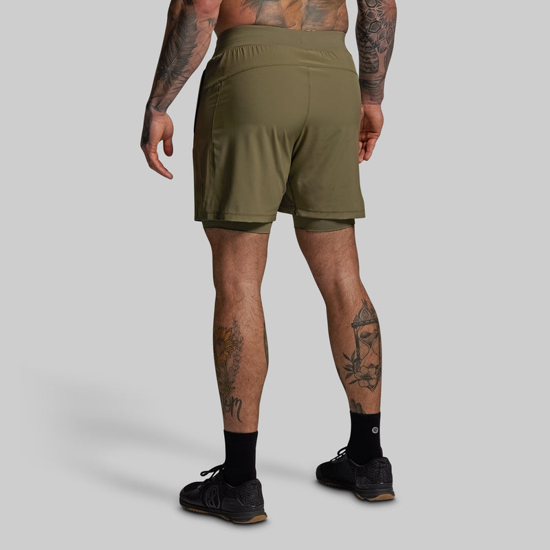 Versatile Short w/ Compression 7" (OD Green)