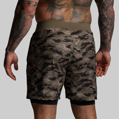 Versatile Short w/ Compression 7" (Mountain Camo)
