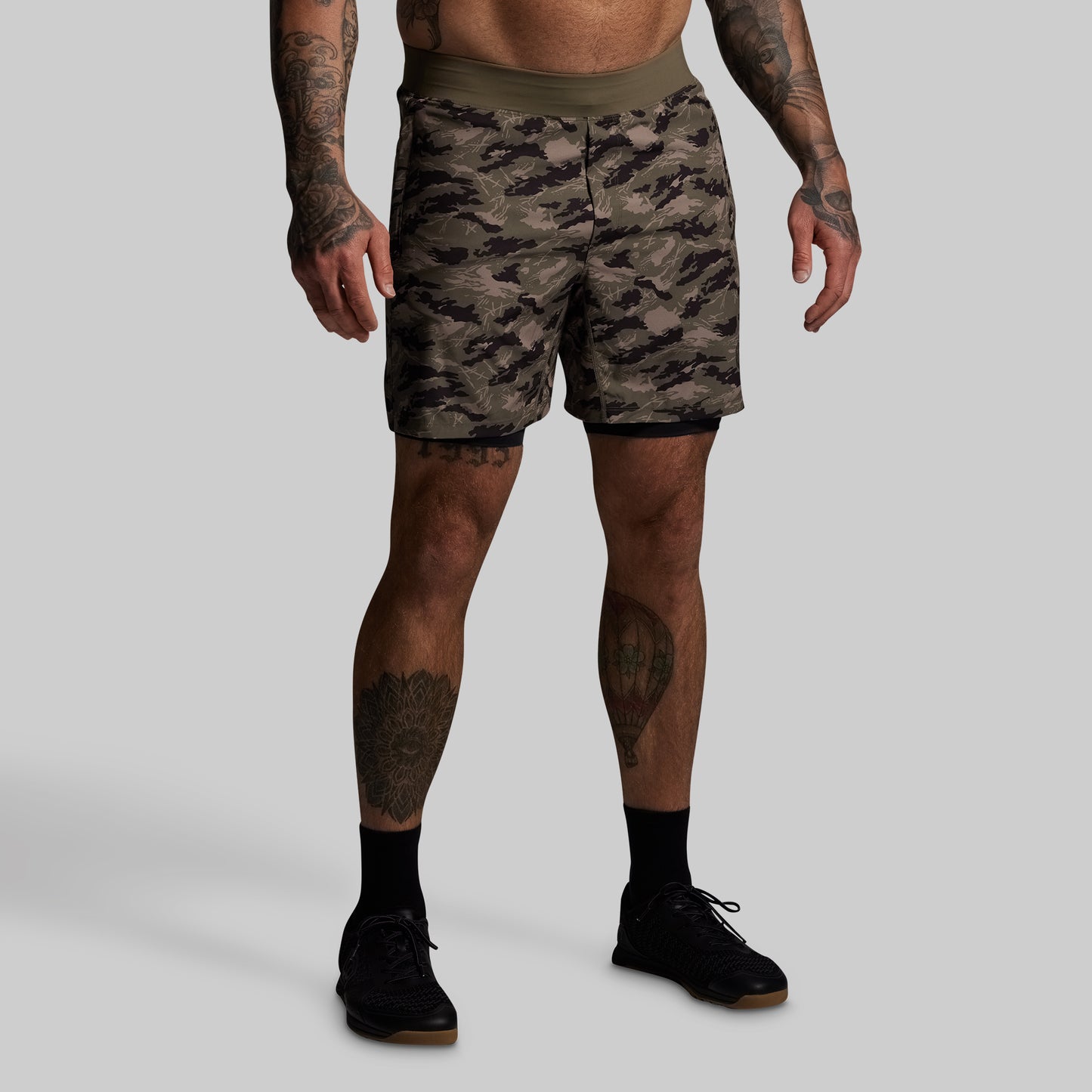 Versatile Short w/ Compression 7" (Mountain Camo)